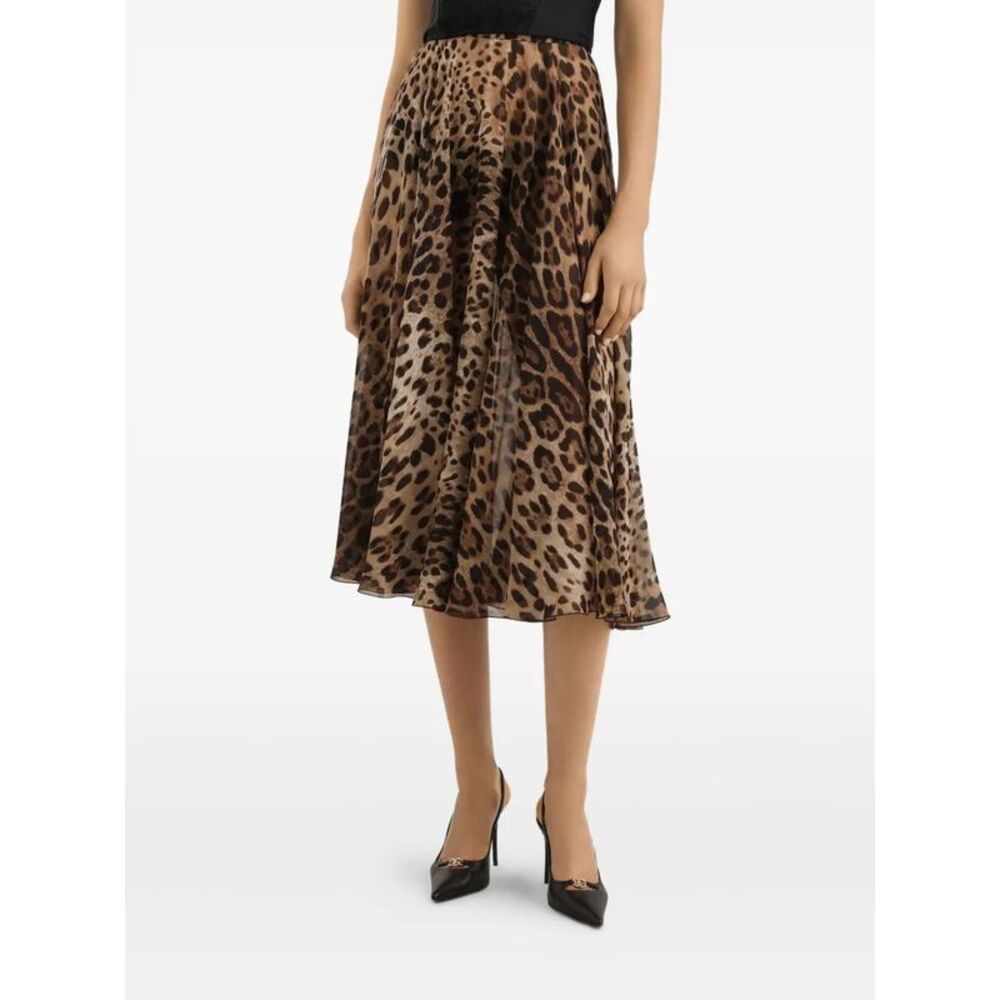 Dolce & Gabbana Women Gonna Stampa Leopardo - Picture 4 of 5